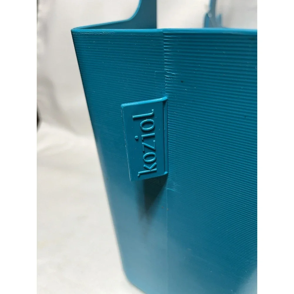 Koziol Alice Floral Bag Blue Plastics Shopper New Germany Shipped From USA